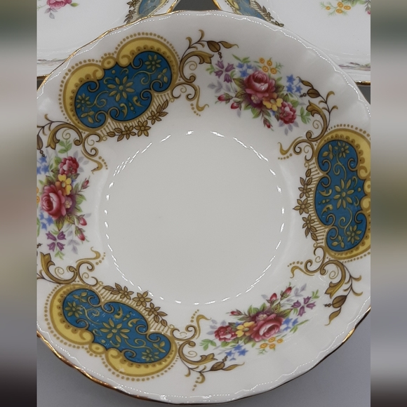 Vintage Royal Albert Berkeley Bone China 6 Dessert Fruit Dipping Bowls England - Picture 3 of 7